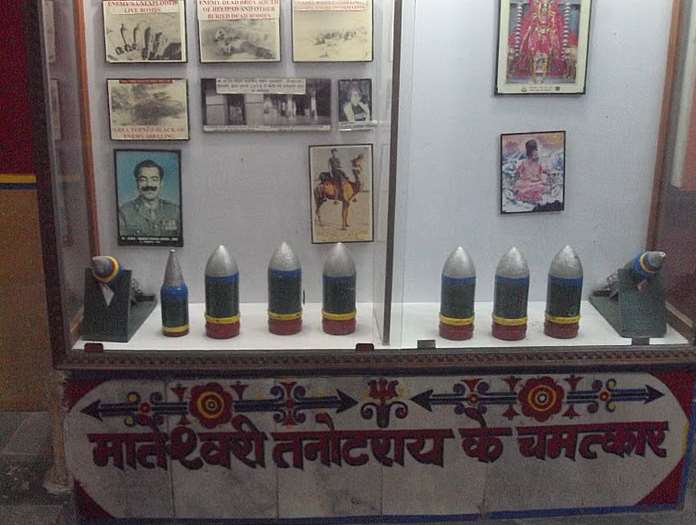It is a witness of the Indo-Pak war in 1965. As th It is a witness of the Indo-Pak war in 1965. As the temple is just twenty kilometers away from the border, it remained standing there at the time of w